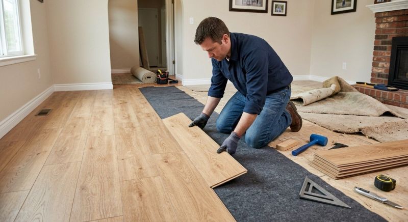 Laminate Floor Remodeling in Springfield, TN